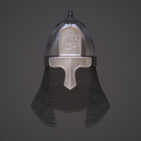 russian helmet with icon 3D Model .c4d .max .obj .3ds .fbx .stl .blend 