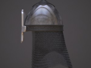 russian helmet with icon 3D Model