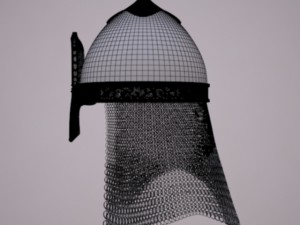 russian helmet with icon 3D Model