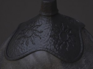 russian helmet with icon 3D Model