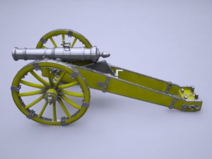 cannon unicorn Modelo 3D