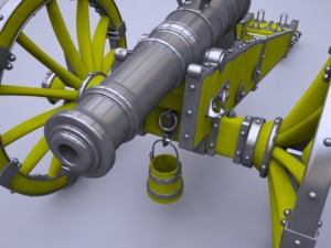 cannon unicorn Modelo 3D