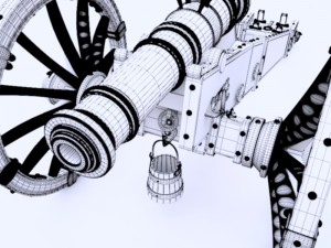 cannon unicorn Modelo 3D