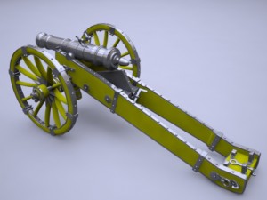 cannon unicorn Modelo 3D