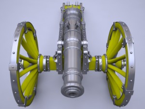 cannon unicorn Modelo 3D