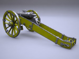 cannon unicorn Modelo 3D
