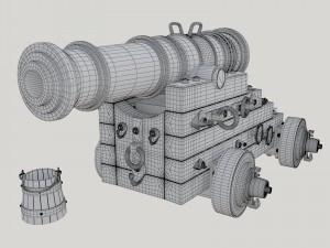 vessel cannon unicorn 3D Model