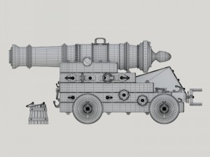 vessel cannon unicorn 3D Model