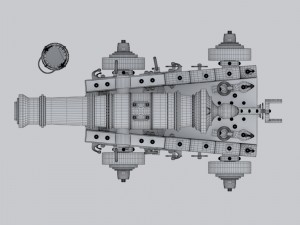 vessel cannon unicorn 3D Model
