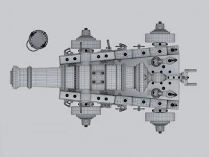 vessel cannon unicorn 3D Model