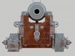 vessel cannon unicorn 3D Model