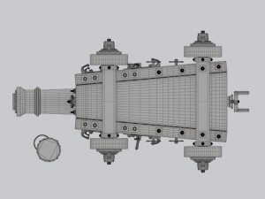 vessel cannon unicorn 3D Model