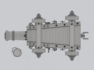 vessel cannon unicorn 3D Model