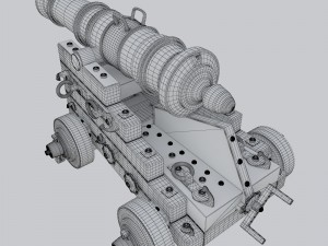 vessel cannon unicorn 3D Model