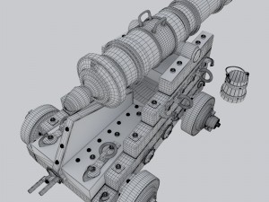 vessel cannon unicorn 3D Model