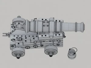 vessel cannon unicorn 3D Model