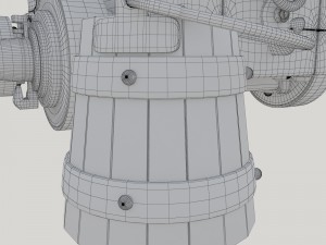 vessel cannon unicorn 3D Model
