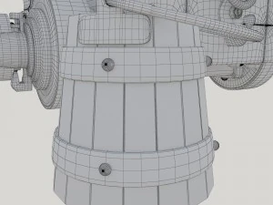 vessel cannon unicorn 3D Model