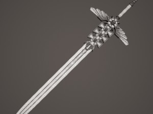 fantasy sword Model 3D