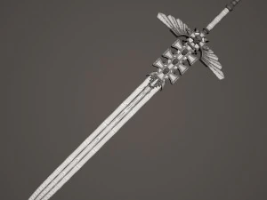 miecz fantasy Model 3D