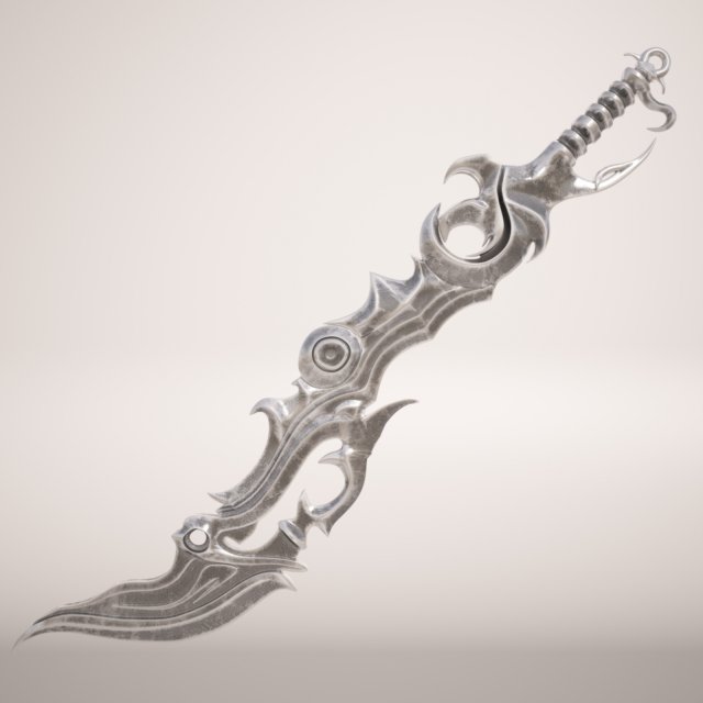 darkness sword Model 3D .c4d .max .obj .3ds .fbx .stl .blend 