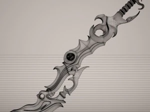 darkness sword 3D Model