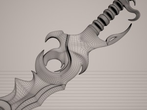 darkness sword Model 3D