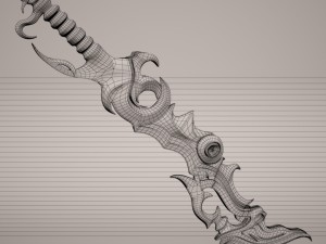 darkness sword Model 3D