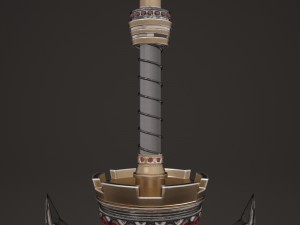 fantasy sword3 3D Model
