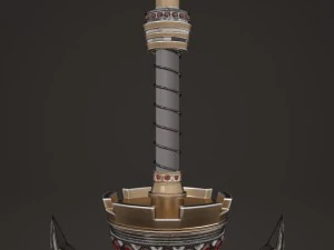 fantasy sword3 3D Model