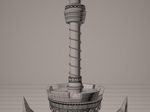 fantasy sword3 3D Model
