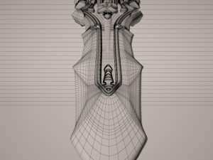 fantasy sword3 3D Model