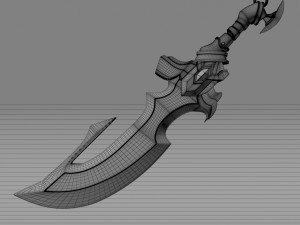 fantasy sword4 Modelo 3D