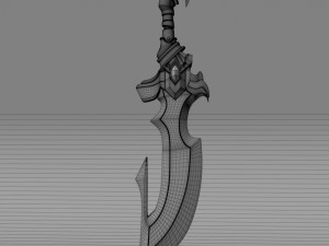 fantasy sword4 Modelo 3D
