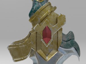 fantasy sword4 Modelo 3D