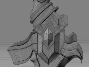 fantasy sword4 3D Model
