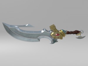 fantasy sword4 Modelo 3D