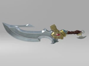 fantasy sword4 3D Model