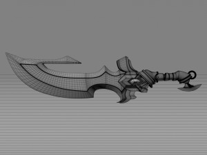 fantasy sword4 Modelo 3D