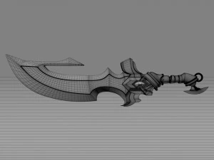 fantasy sword4 3D Model