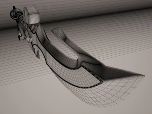 fantasy sword4 3D Model