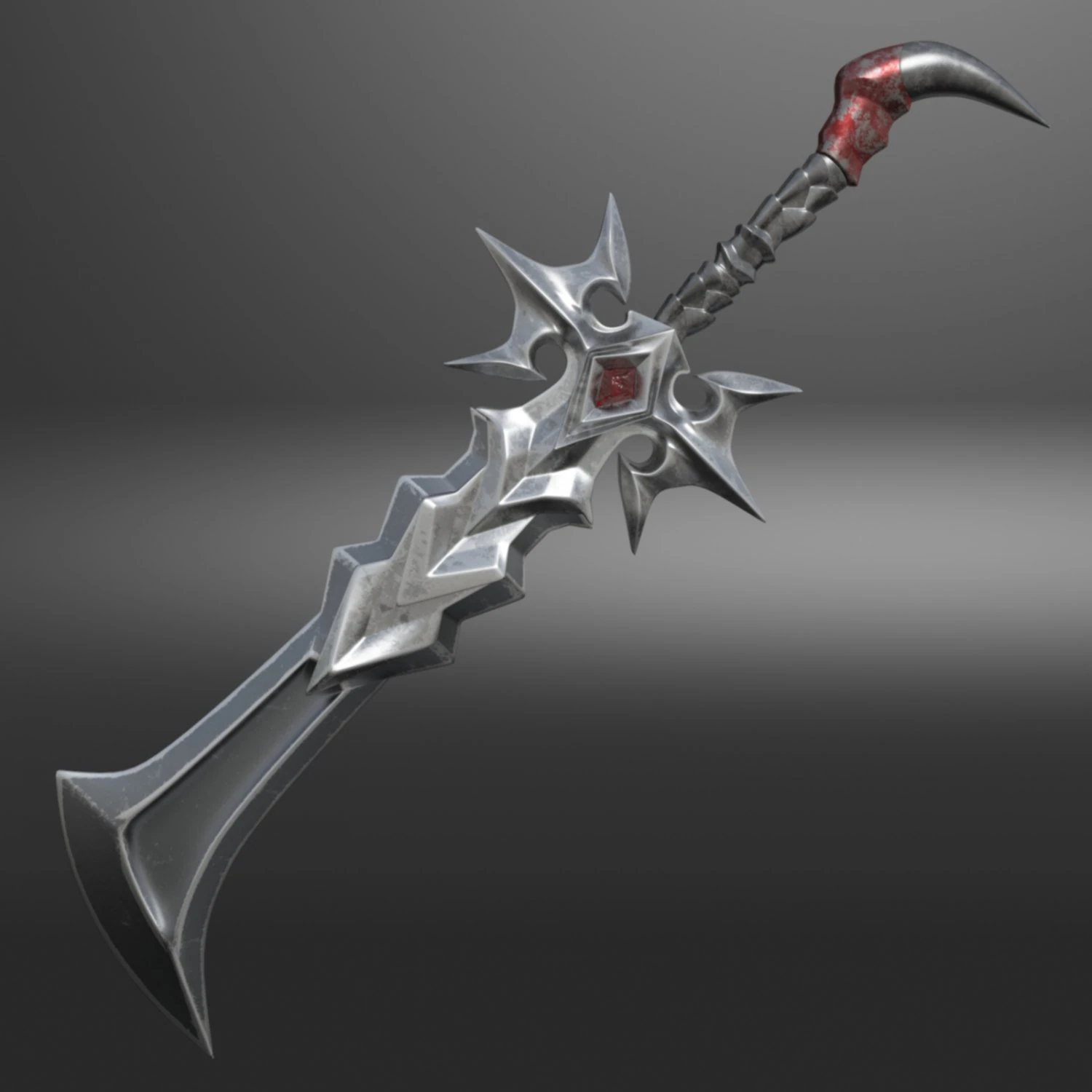 fantasy sword5 3D Model .c4d .max .obj .3ds .fbx .stl .blend 