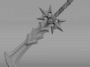 fantasy sword5 3D Model