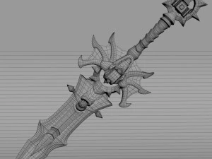 fantasy sword6 3D Model