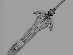 fantasy sword7 Modelo 3D