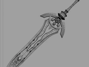 fantasy sword7 3D Model