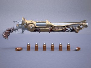 fantasy rifle 3D Model