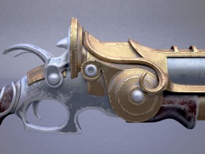 fantasy rifle 3D मॉडल