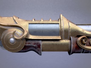 fantasy rifle 3D मॉडल