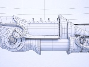 fantasy rifle 3D मॉडल